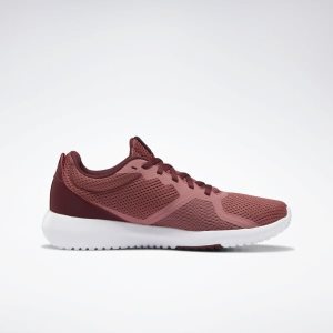 Reebok Flexagon Force Trainingsschuhe Damen - Rosa/Bordeaux/Weiß - DE 970-QLB